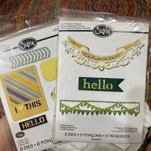 Lot of two Sizzix Die Sets